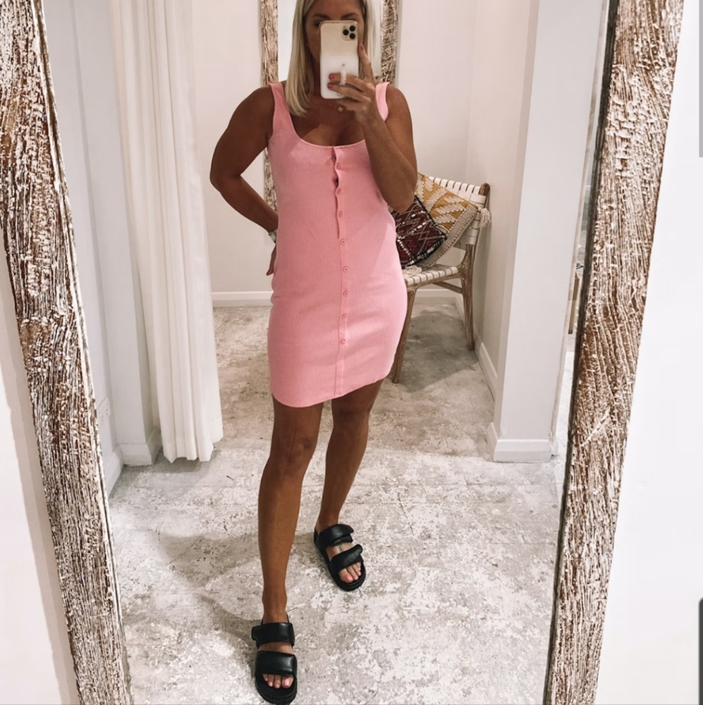 NWT Tosca & Salome Pink Tank Dress